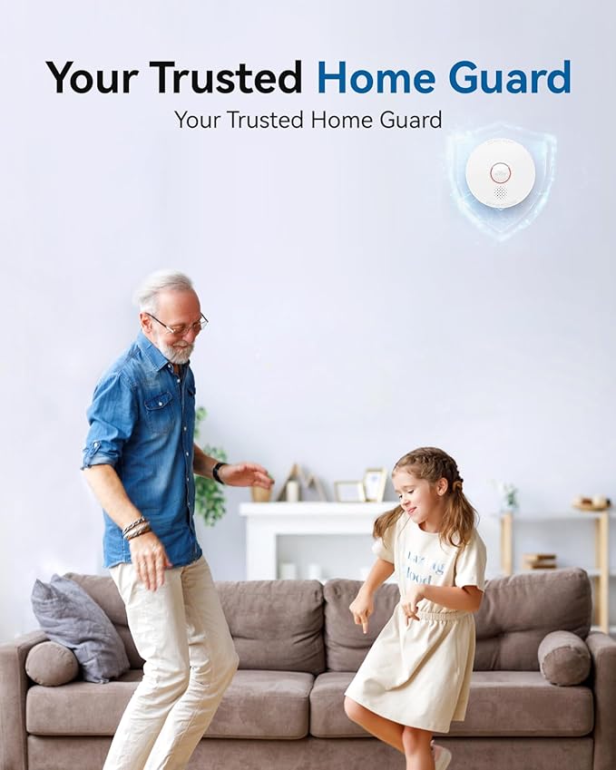 SITERWELL Smoke Detector, 10 Year Product Life Fire Alarm with Magnetic Fastening Kit, Smoke Alarm with Photoelectric Sensor and Low Battery Warning Function for House, UL217-10th Listed,GS509A,3 Pack