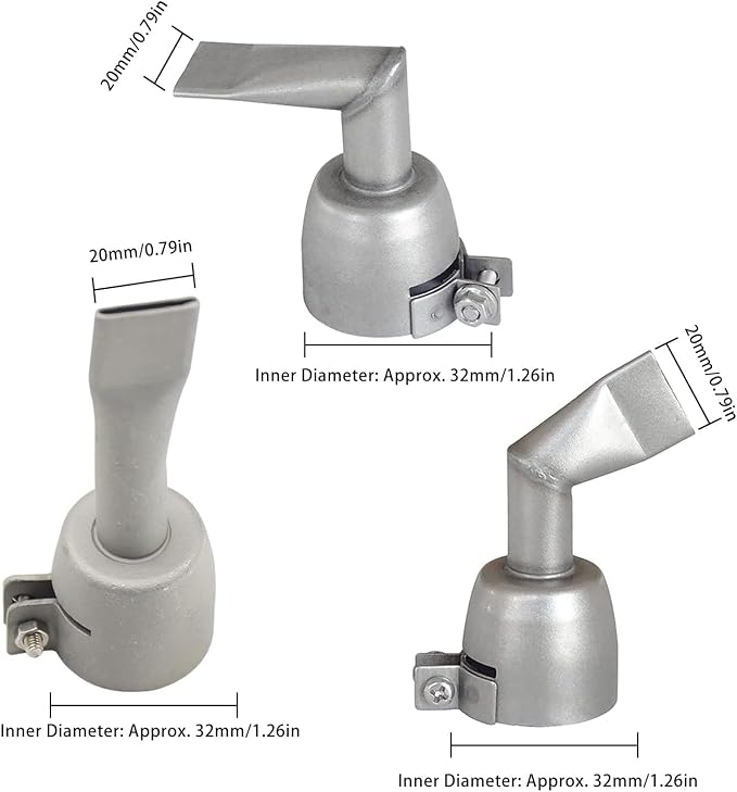 1600W Hot Air Plastic Welder Gun Plastic Repair Welder Kit, PVC Vinyl Rod Welding Gun, Flat Welding Nozzles, Various Welding Flooring Roofing Accessories Tool Set