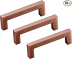 10 Pack 5 Inch Hole Center Antique Copper Stainless Steel Square Cabinet Pulls Cabinet Handles Drawer Handles Cupboard Handles