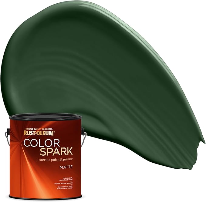 Rust-Oleum Color Spark Interior Paint and Primer in One, Matte, Sequoia Grove, 1 Gallon