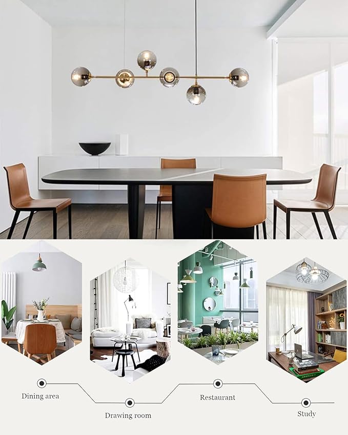 G16.5 Dimmable E12 Led Bulb 6W Equal 60 Watt E12 Candelabra Bulb Daylight 4000K Globe Light Bulb for Chandeliers,Ceiling Fan,Wall Sconce,600lm,AC120V,6Pack