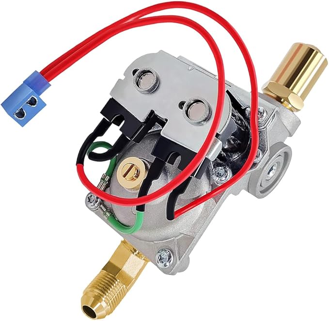 GC10A-4E 92089 RV Water Heater Gas Valve Fits for Atwood 10 Gal Water Heaters with Rogers Solenoid RV Parts Replaces G10-1E, G10-3E, GC10-1E, GC10A-2E，93844, 93870, 93321, 92078