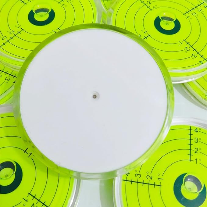 80x12mm Large Bubble Spirit Level Degree Marked Surface Round Levels Circular Level Bubble Measuring Tools