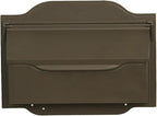 Special Lite Contemporary Horizontal Wall Mount Mailbox - Mocha Aluminum Mailbox for Wall Mount - SHC-1002-MOC