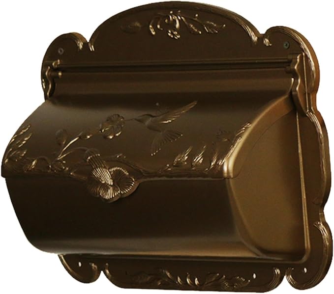 Special Lite Hummingbird Horizontal Wall Mount Mailbox - Bronze Aluminum Mailbox for Wall Mount - SHB-1004-HBZ
