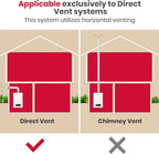 GASLAND 3.15" OD Stainless Steel Direct Vent Wall Thimble for Gas Tankless Water Heaters, Retractable Length from 4.7" to 7.0"