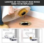 Extra Thick Wax Ring Toilet,with Flange and Bolts for Reinstallation of the Toilet, Fits 3-inch or 4-inch Waste Lines(2 PCS)