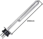 DERNORD 120V 1650W Tri-clamp Foldback Heating Element Stainless Steel Immersion Water Heater with 3-Wire Electrical Locking Plug (2 Inch Tri clamp)