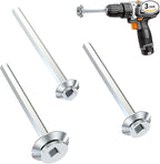 TVIOX Pipe Reamer Tool Set, 3Pcs PVC Pipe Reamer Tool for Removing SCH 40 from Hub, 1/2 In, 3/4 In, 1 In Head, Bit Socket Saver Set for PVC Plumbing, Fits 1/2" Variable Speed Power Drill