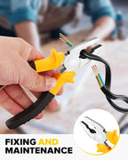 27pcs General Household Tool Kit Set, Home Repair and Mechanics Hand Tool Kit with Storage Case Ideal for Men and Women in Garage, Office, or College Dorm