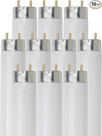 Diodesy- T8 Fluorescent Tube Light Bulb 36 Inch 25W 3500K Neutral White Medium 2-Pin G13 Base 2300 Lumens 3Ft Straight High Performance Replacement Linear Glass Lamp 20000 Hour Lifespan Pack of 10