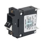 GLOSO Single Pole Miniature Circuit Breaker Manual Reset Switch Yachts Campers Caravans Control Panel M4 Screw Black Rocker 20A J1P