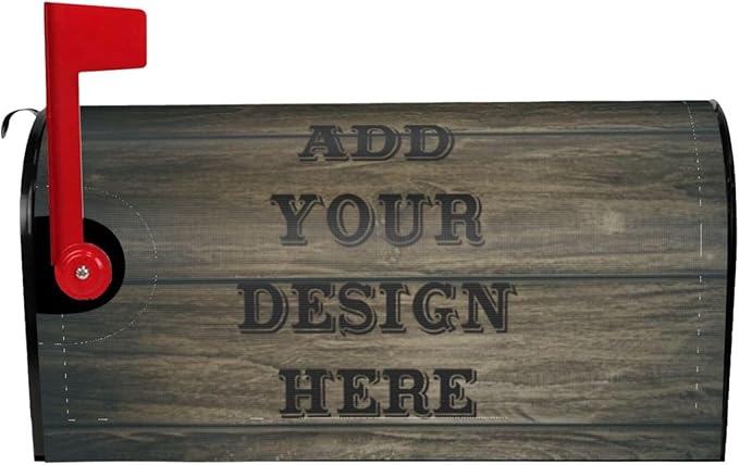 Custom Personalized Mailbox Covers Add Photo Picture Family Name House Address Text Magnetic Mail Cover for Home Garden Yard-12