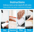 Magic Sponge Erasers, 100 Pack 2X Density Stronger Melamine Sponge Foam Pads, Multi-Functional Household Cleaning Cleaner for Kitchen, Bathroom, Bathtub, Sink, Wall Cleaner