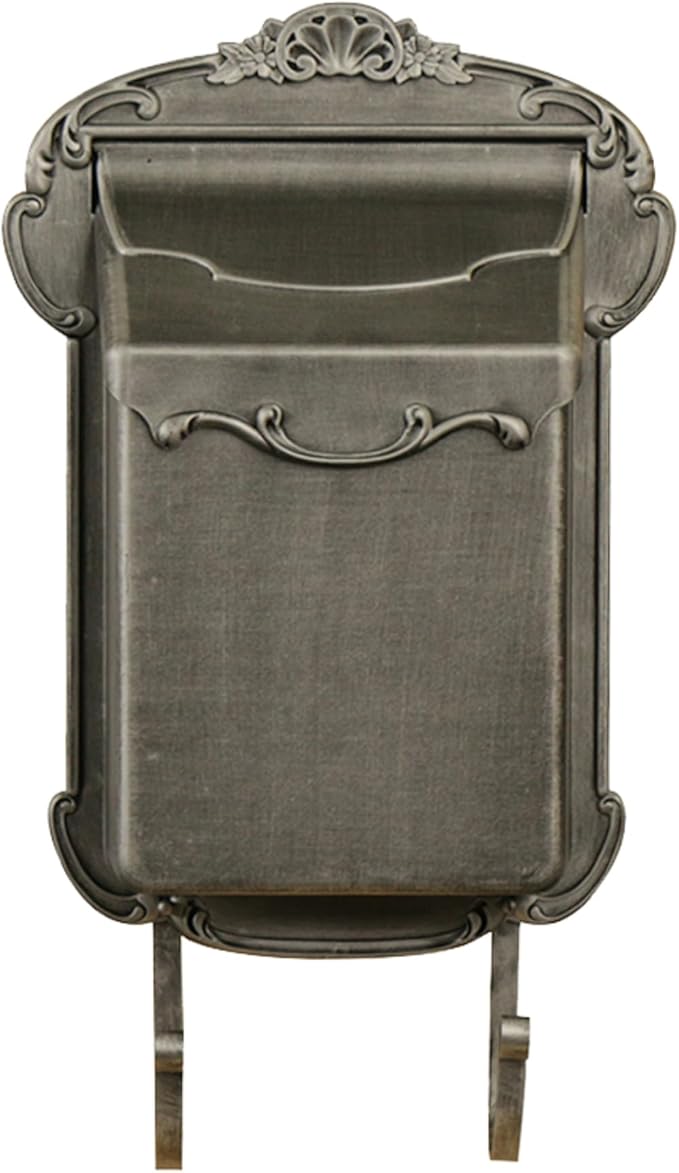 Special Lite Victoria Vertical Wall Mount Mailbox - Swedish Silver Aluminum Mailbox for Wall Mount - SVV-1013-SW