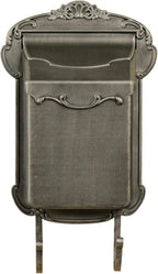 Special Lite Victoria Vertical Wall Mount Mailbox - Swedish Silver Aluminum Mailbox for Wall Mount - SVV-1013-SW