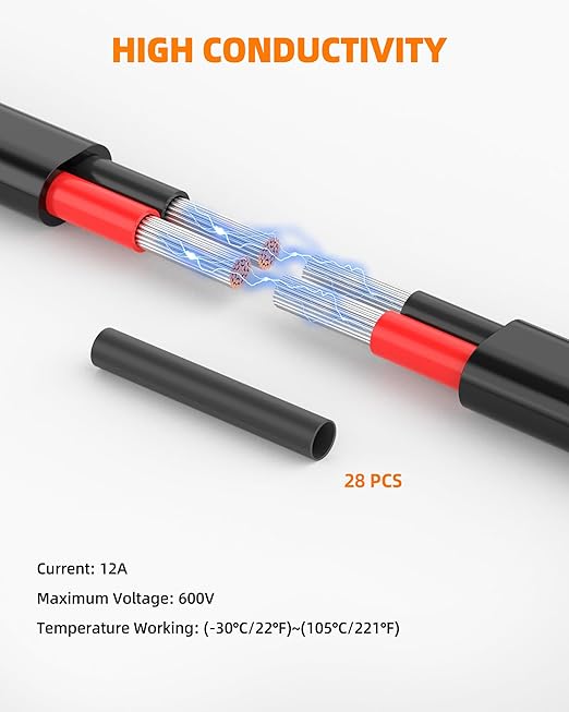 14 Gauge Wire, 14 AWG 2 Conductor Electrical Wire, Flexible/Oxygen-Free Tinned Copper/Stranded PVC 14/2 Cord for Automotive, Marine, LED Strips, Solar, RV, Lighting (50FT)