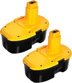 18V Replacement Battery for DeWALT: 18 Volt 5.0Ah XRP DC9096 Ni-Mh Batteries Compatible with DC9098 DC9099 DW9095 DW9096 DW9098 Cordless Power Tools 2 Packs
