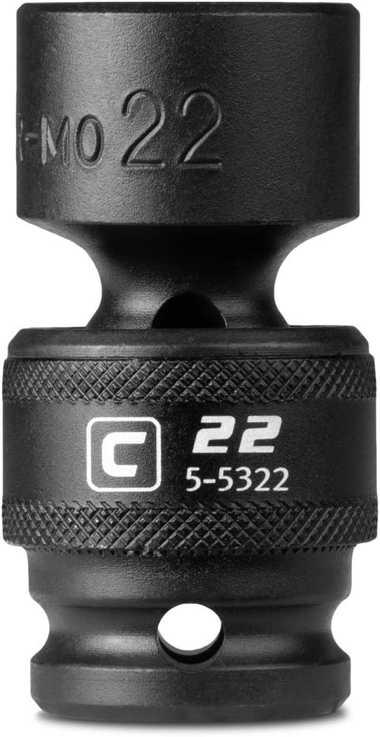 Capri Tools 22 mm Universal Impact Socket, 1/2-Inch Drive, 6-Point, Metric