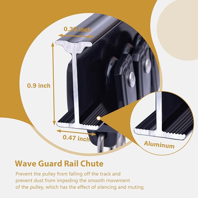 Bendable Ceiling Curtain Track Ceilings Mount or Wall Mounted Heavy-Duty Room Divider Curtains Rails for Living room Bedroom Shower Privacy RV Garage Dividers with Clips，Black 6 FT