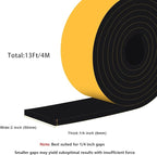 Weather Stripping Door Seal Strip, Adhesive Foam Insulation Tape for Doors and Windows, High Density Weather Stripping for Door Frame, SoundProof Weatherproof Dustproof(2 in x 1/4 in x 13Ft