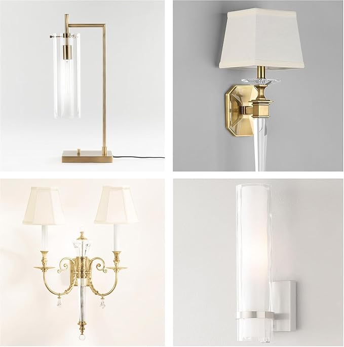 5 Inch Edison Bulb, 5000K Daylight White E26 Led Bulb 6W Dimmable, 800LM T10 T9 Clear Glass Tubular Light Bulbs, AC 120V Equal 80 Watt Bulbs for Chandelier Pendant Wall Light - 4Pack