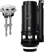 R&T 3-Inch Dual Flush Valve with Top Push Button Toilet Repair Kit Inside Tank dual flush valve replacement kit for 2-piece Toilet A2422M