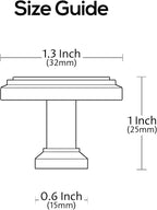 Alzassbg 5 Pack Brushed Antique Brass Cabinet Pulls, 5 Inch(128mm) Hole Centers Kitchen Cabinet Handles for Cabinets and Drawers AL3061AB