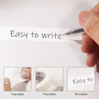 110 Yards Freezer Tape, Writable Surface, Low Temperature Resistance, Easy to Tear Removable No Residue Freezer Tape for Food Containers Refrigerator, Includes 2 Rolls, Each 0.79 Inch by 55 Yards