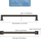 10 Pack 7 Inch Oil Rubbed Bronze Cabinet Pulls Handles for Cabinets