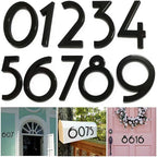 Diggoo 10 Pack Mailbox Numbers 0-9, 2.76 Inch High, Door Address Numbers Stickers for Apartment, House, Room, Office, Cars, Trucks, Black Plating Process Number Sign