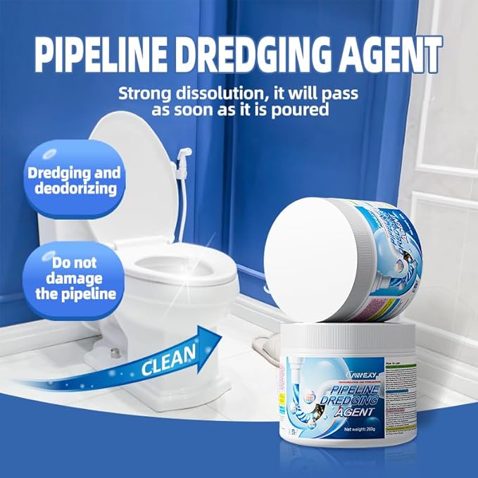 Lanwexy-sink drain hair clog remover cleaner、toilet unclogger heavy duty、bathroom shower pipeline dredging agent、unclog clogged drain、clogged【3 bottles】