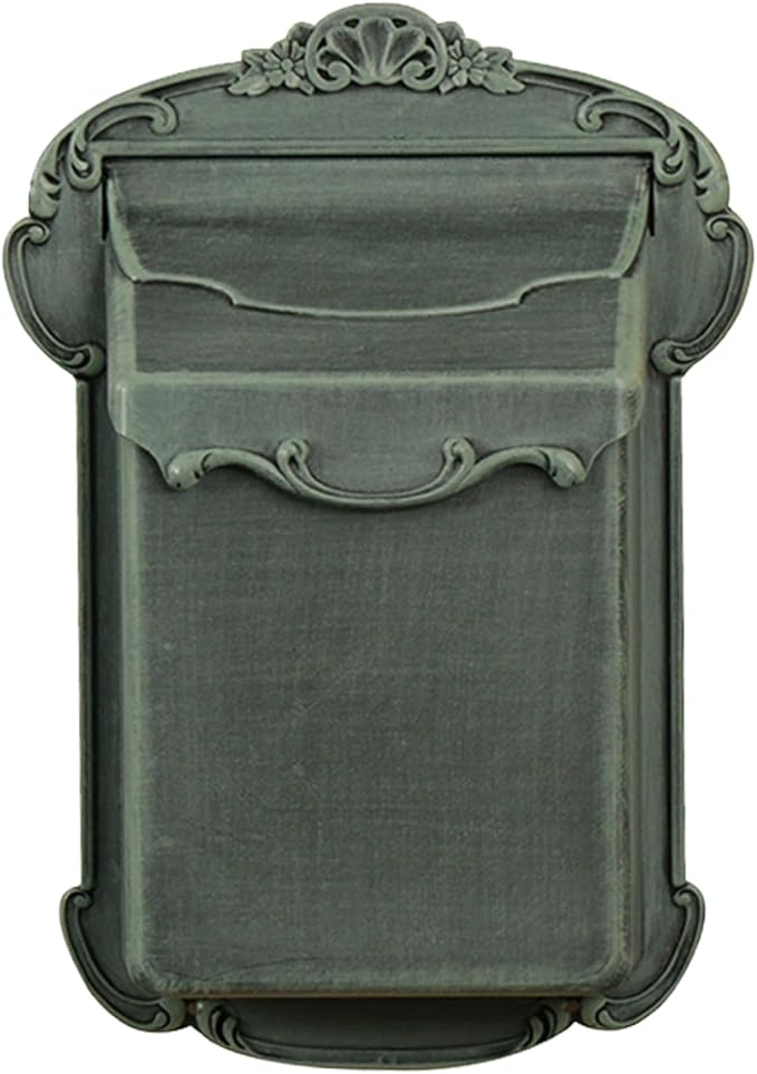 Special Lite Victoria Vertical Wall Mount Mailbox - Verde Green Aluminum Mailbox for Wall Mount - SVV-1013-VG