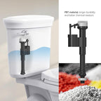 R&T A1250L Toilet Fill Valve Toilet Tank Parts Replacement Universal Toilet Repair Kit Inside Tank Quiet Fill Anti-Siphon