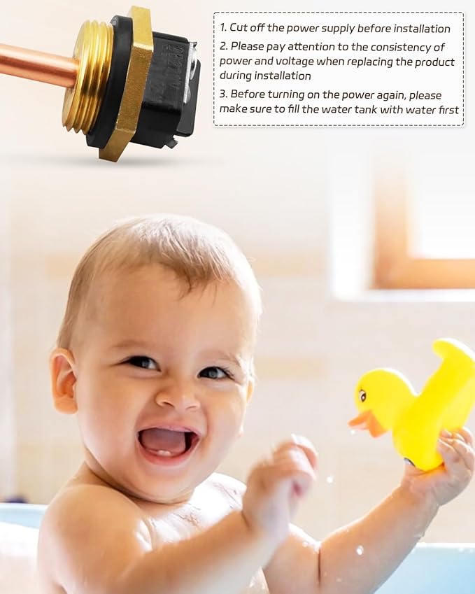 HE 55220 Heating Element, Fit for Eco Smart ECO POU 6 ECO 8 ECO 11 Tankless Electric Water Heater, Water Heating Element 5.5KW 220V or 6KW 240V