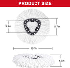 10 Pack Spin Mop Replacement Head Mop Refill Compatible with Ocedar Triangle Swivel Mops Microfiber Swivel Mop Refill,Deep Clean,Machine Washable and Easy to Replace