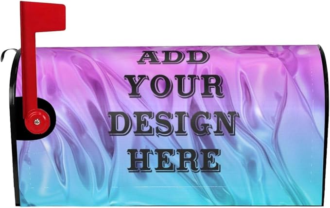 Personalized Mailbox Covers Custom Picture/Photo/Text Magnetic Standard Size Mailbox Wraps Post Letter Box Cover for Garden Yard Outdoor Decorations-1