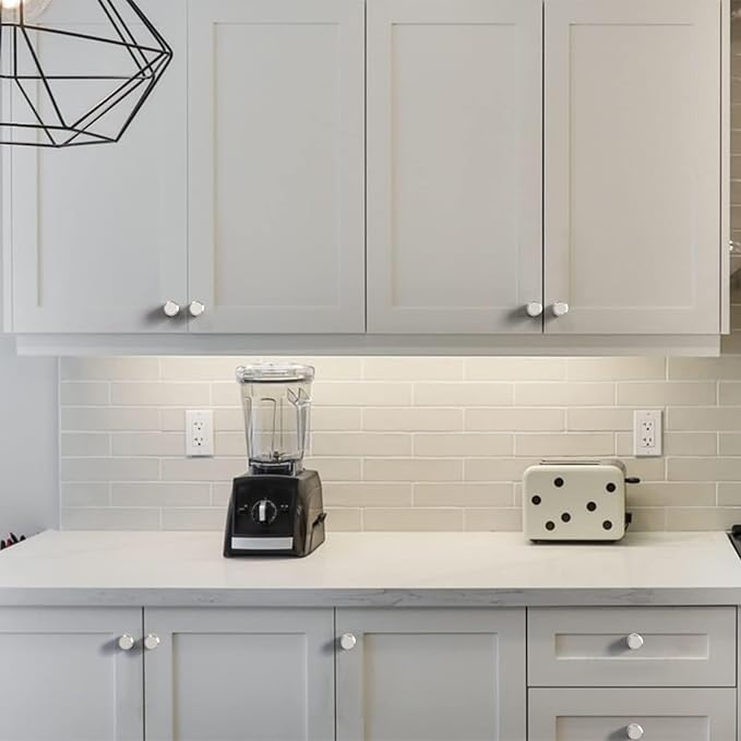 Amerdeco 30 Pack Brushed Satin Nickel Knurled Cabinet Knobs Kitchen Cabinet Pulls for Drawer Dresser, Cupboard and Wardrobe ZH0031