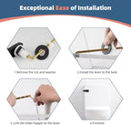 iFealClear 2 Pack Universal Toilet Handle Lever Flush Replacement, Front Mount Toilet Trip Lever Compatible with American Standard, Stainless Steel Flapper Chain, Solid Brass, Oil Rubbed Bronze