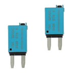 15A DC 12V-32V Manual Reset Circuit Breaker ATM Low Profile T1 Mini Blade Fuses Breakers for Car Trucks Marine Boat RV Solar and More,2 Pack