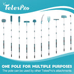 20 Feet High Reach Cobweb Duster with 5-12Ft Extension Pole, Webster Cobweb Duster with 3-Stage Telescopic Aluminum Pole, Spider Web Brush for Outdoor & Indoor Cleaning - Soft Bristles.