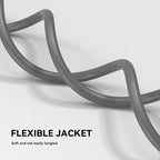 2 Pack 9 ft 14/3C SJTW Appliance and Power Tool Cord, 14 Gauge 3 Prong Heavy Duty Replacement Power Supply Cord Cable, 110V 115V 120V AC Pigtail, 15A, 1875w