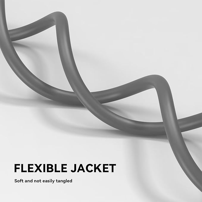 2 Pack 6 ft 14/3C SJTW Appliance and Power Tool Cord, 14 Gauge 3 Prong Heavy Duty Replacement Power Supply Cord Cable, 110V 115V 120V AC Pigtail, 15A, 1875w