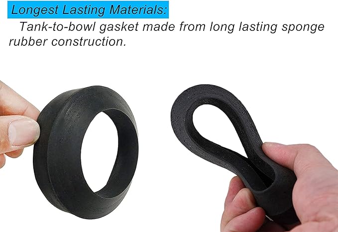 3-Inch Toilet Flush Valve Replacement 2-piece Toilet Tank Parts with Gasket and Bolts Fit for American Standard 738921-100.0070A Easy to Install High Performance Water-Saving