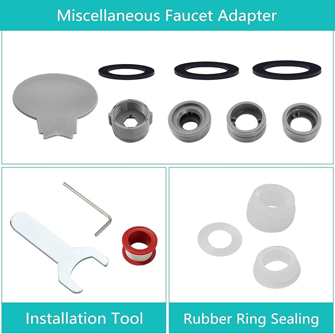 1080°Swivel Faucet Extender with Filter, Sink Water Faucet Aerator Extension in Brass, Swivel Robotic Arm Bathroom Faucet Extender, Kitchen Rotating Extension with 2 Mode Splash