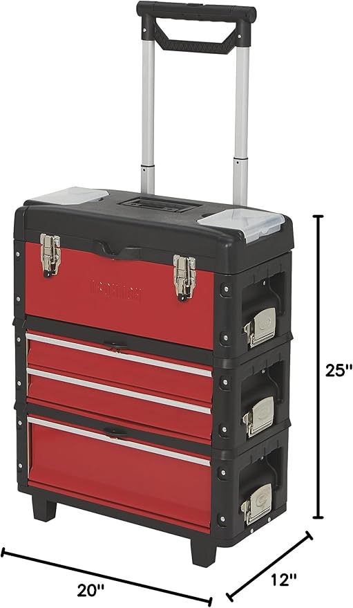 Ironton 20in. Toolbox Storage System - 20in.W x 12in.D x 25in.H