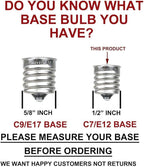 Novelty Lights Christmas Replacement Bulbs - Outdoor Individual Bulbs for Events, Holiday Parties, Patios, and More - C7/E12 Candelabra Base, 5 Watt Lights (Pink, 25 Pack)