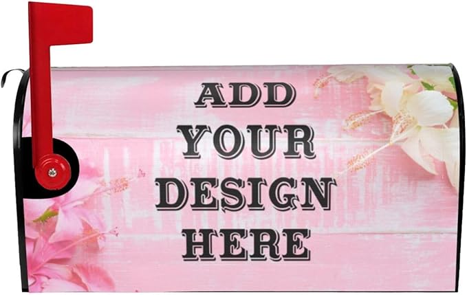 Personalized Mailbox Covers Custom Picture/Photo/Text Magnetic Standard Size Mailbox Wraps Post Letter Box Cover for Garden Yard Outdoor Decorations-4