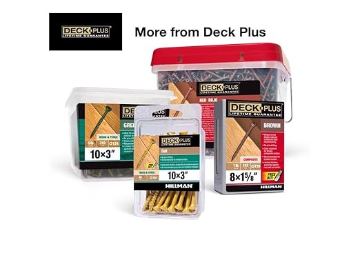 Deck Plus 1-5/8 Inch Epoxy Coated Exterior Wood and Fence Screws #8 x 1-5/8" Torx/Star Drive Included Coarse Thread, Outdoor Rust Resistant Decking Screw, Tan, Keg, 1700 Pieces | 49323