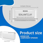 8 Pack White Seal Putty - Grade Waterproof Duct Sealant Clay, Fast Setting Repair Putty for Tight Drain Joints, Wall Cavities, Air Conditioning Pipe Openings & Air Leak Prevention